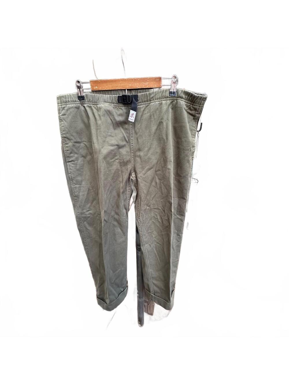 Gramicci G-Pants Lightweight Organic Cotton Twill Climbing Pants in Olive Green,